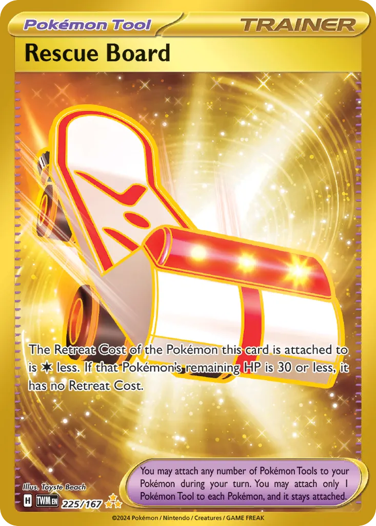 Rescue Board — Twilight Masquerade 225 Pokémon card