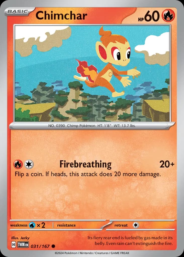 Chimchar — Twilight Masquerade 31 Pokémon card