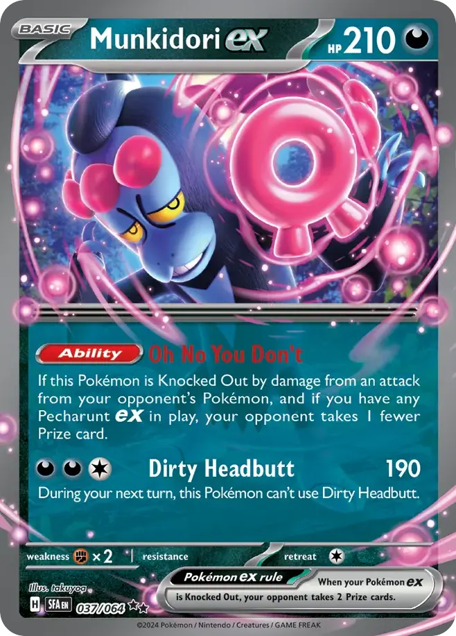 Munkidori ex — Shrouded Fable 37 Pokémon card