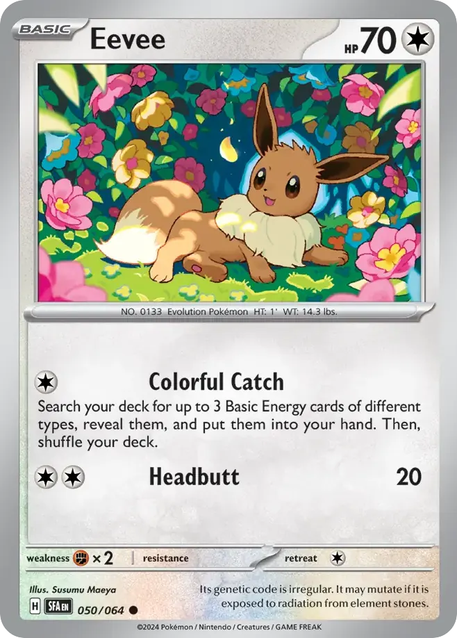 Eevee — Shrouded Fable 50 Pokémon card