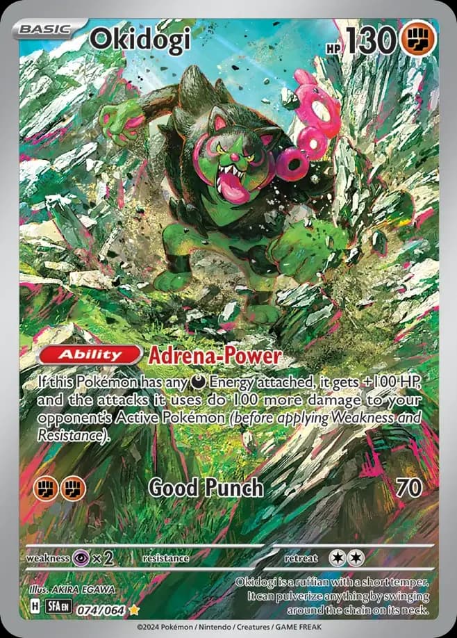 Okidogi — Shrouded Fable 74 Pokémon card