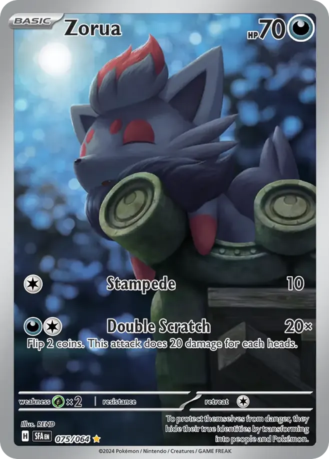 Zorua — Shrouded Fable 75 Pokémon card