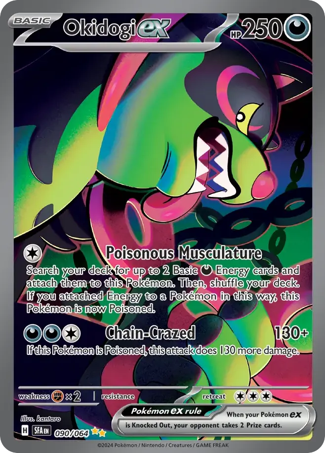 Okidogi ex — Shrouded Fable 90 Pokémon card