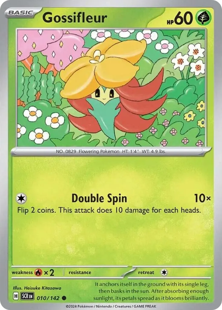 Gossifleur — Stellar Crown 10 Pokémon card