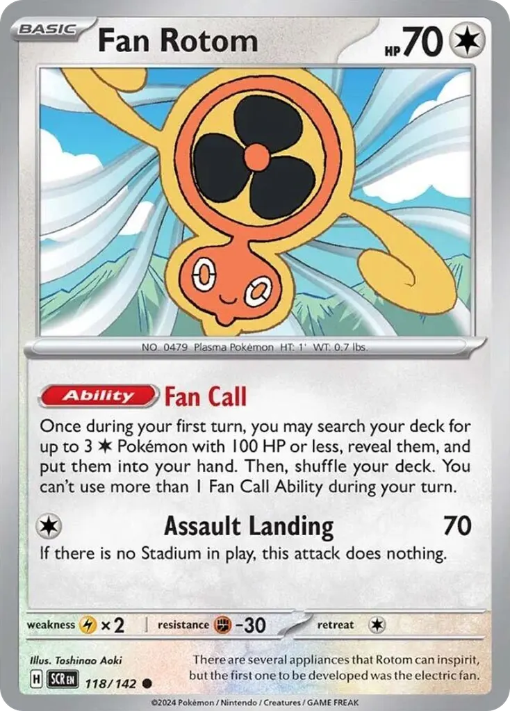 Fan Rotom — Stellar Crown 118 Pokémon card