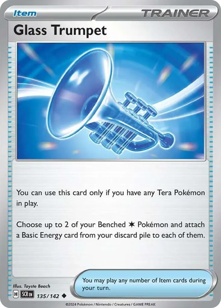 Glass Trumpet — Stellar Crown 135 Pokémon card