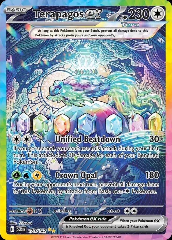 Terapagos ex — Stellar Crown 170 Pokémon card