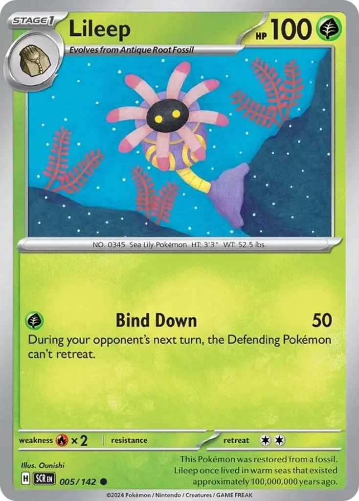 Lileep — Stellar Crown 5 Pokémon card