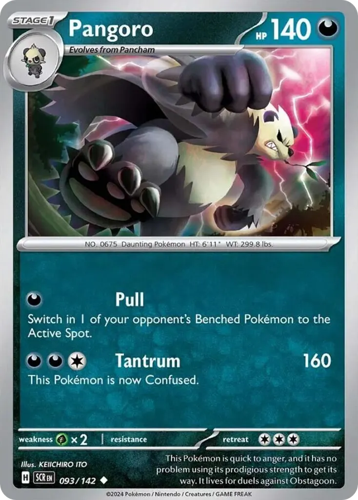 Pangoro — Stellar Crown 93 Pokémon card