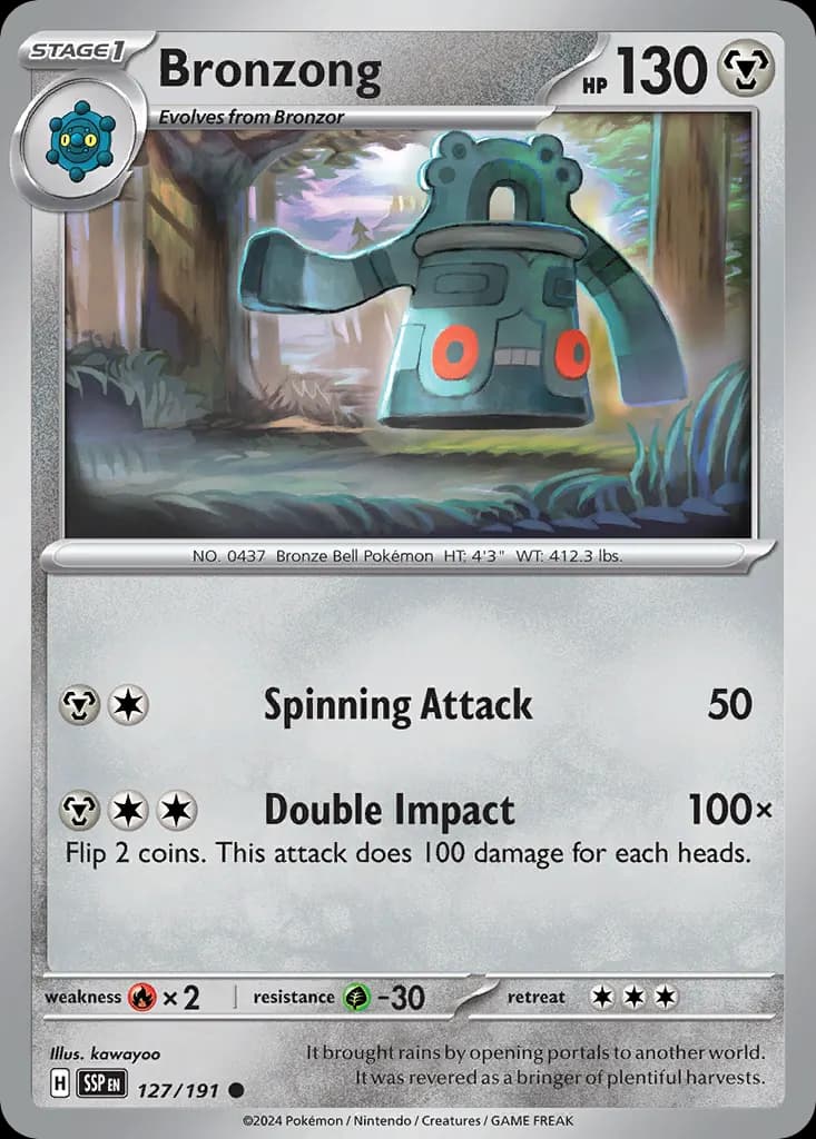 Bronzong — Surging Sparks 127 Pokémon card