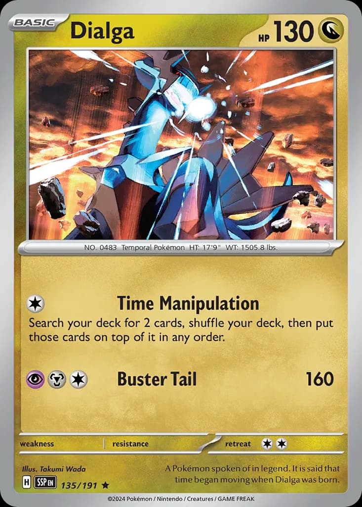 Dialga — Surging Sparks 135 Pokémon card