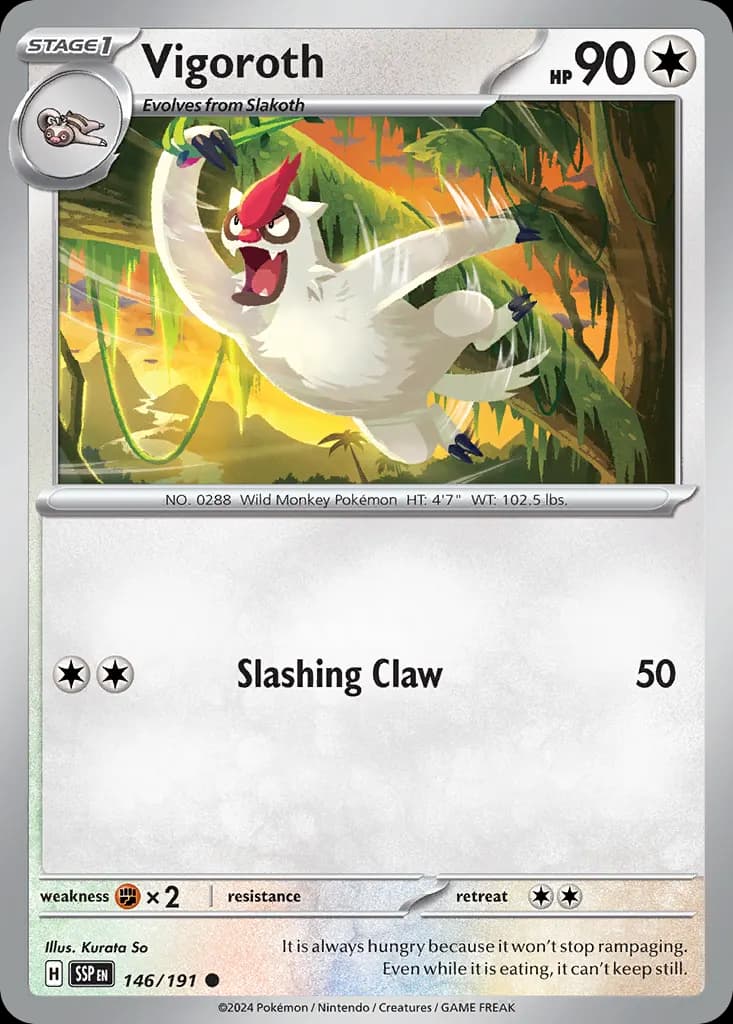 Vigoroth — Surging Sparks 146 Pokémon card