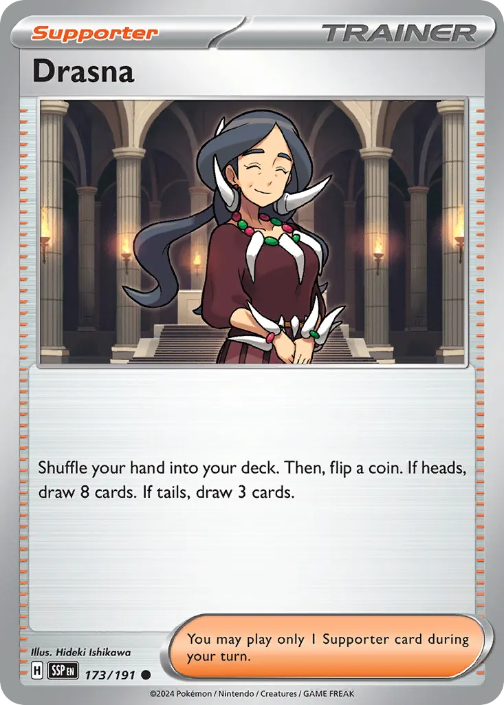Drasna — Surging Sparks 173 Pokémon card