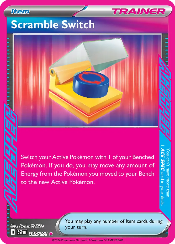Scramble Switch — Surging Sparks 186 Pokémon card