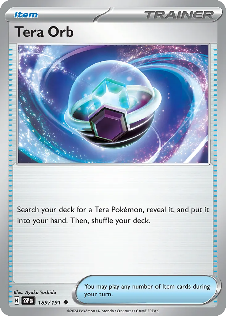 Tera Orb — Surging Sparks 189 Pokémon card