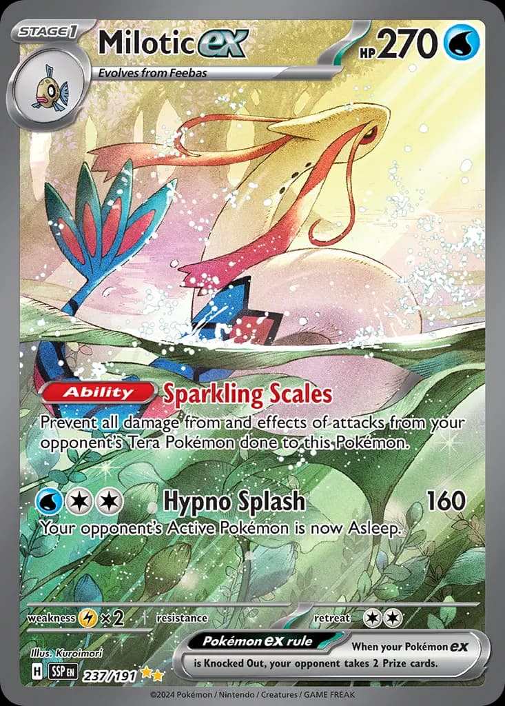 Milotic ex — Surging Sparks 237 Pokémon card