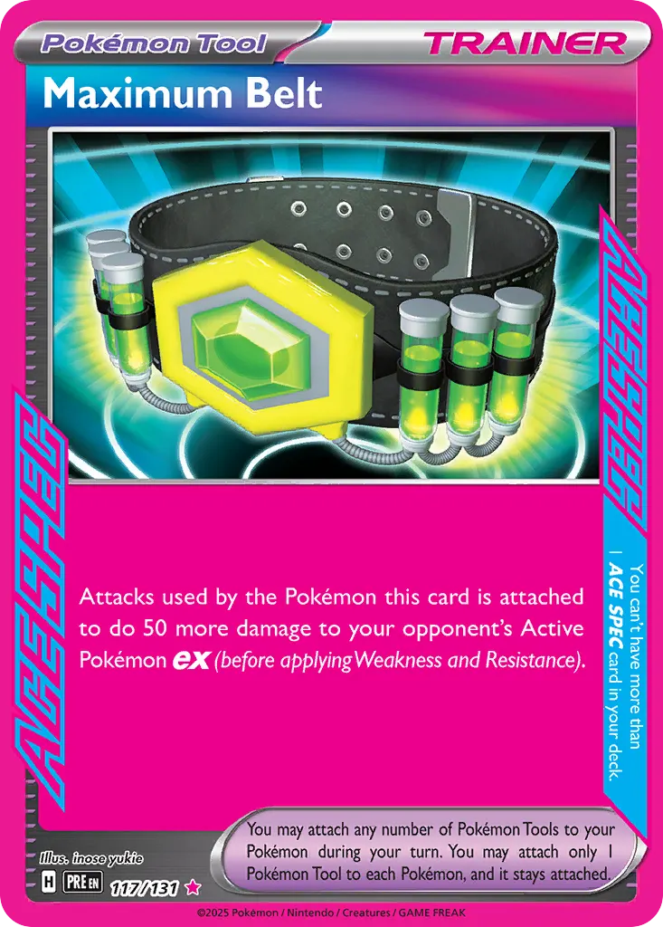 Maximum Belt — Prismatic Evolutions 117 Pokémon card