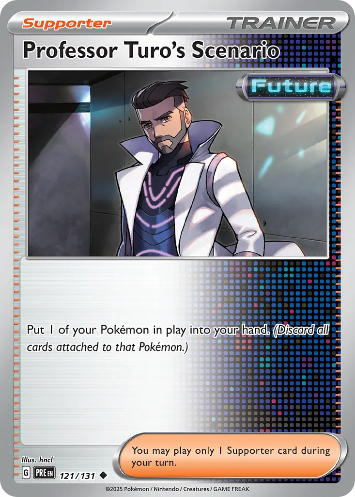 Professor Turo's Scenario — Prismatic Evolutions 121 Pokémon card