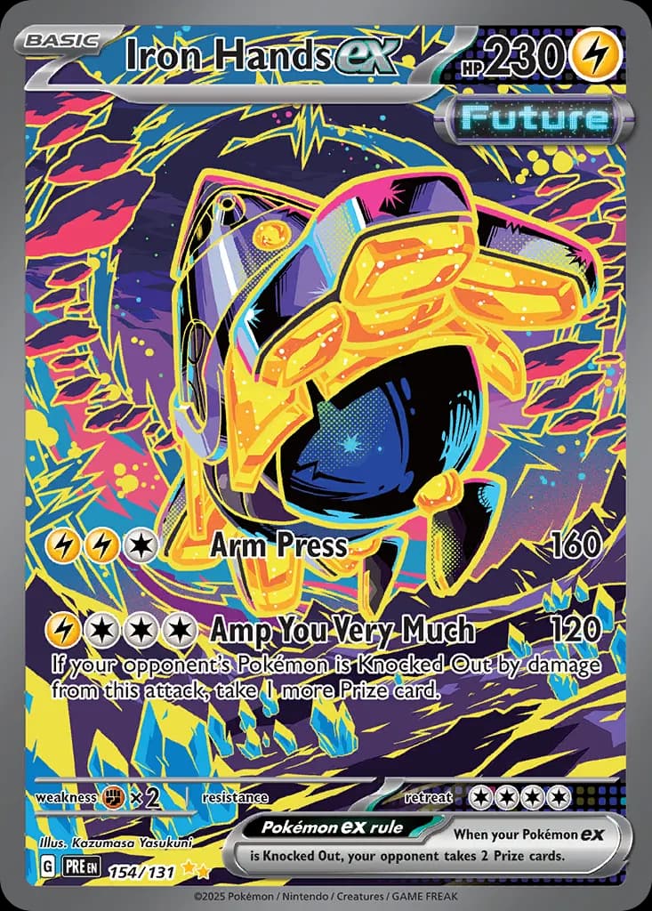 Iron Hands ex — Prismatic Evolutions 154 Pokémon card