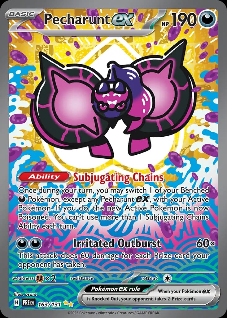 Pecharunt ex — Prismatic Evolutions 163 Pokémon card