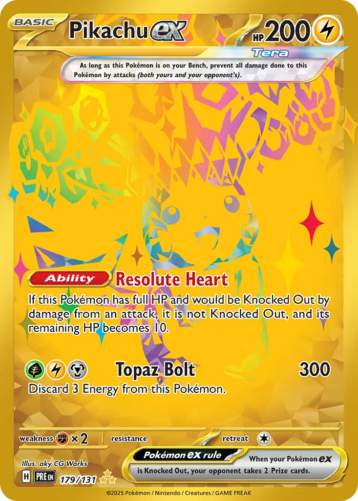 Pikachu ex — Prismatic Evolutions 179 Pokémon card