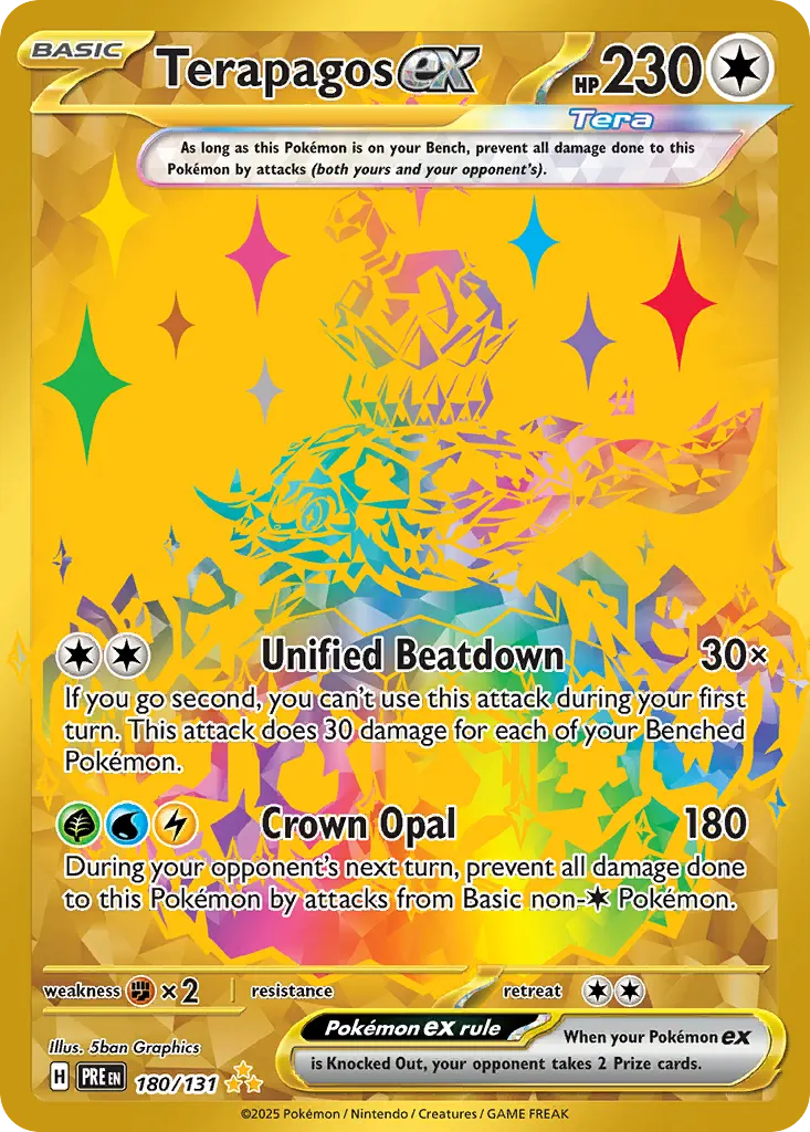 Terapagos ex — Prismatic Evolutions 180 Pokémon card