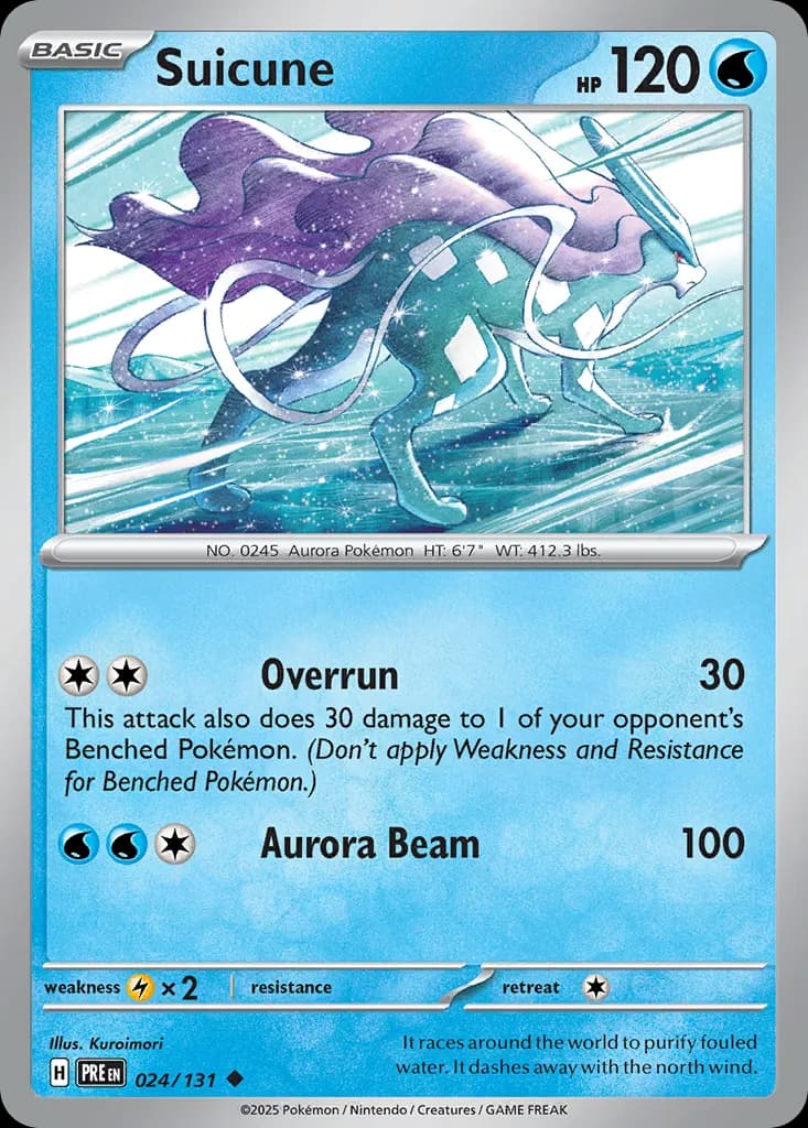 Suicune — Prismatic Evolutions 24 Pokémon card