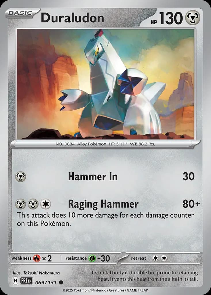 Duraludon — Prismatic Evolutions 69 Pokémon card
