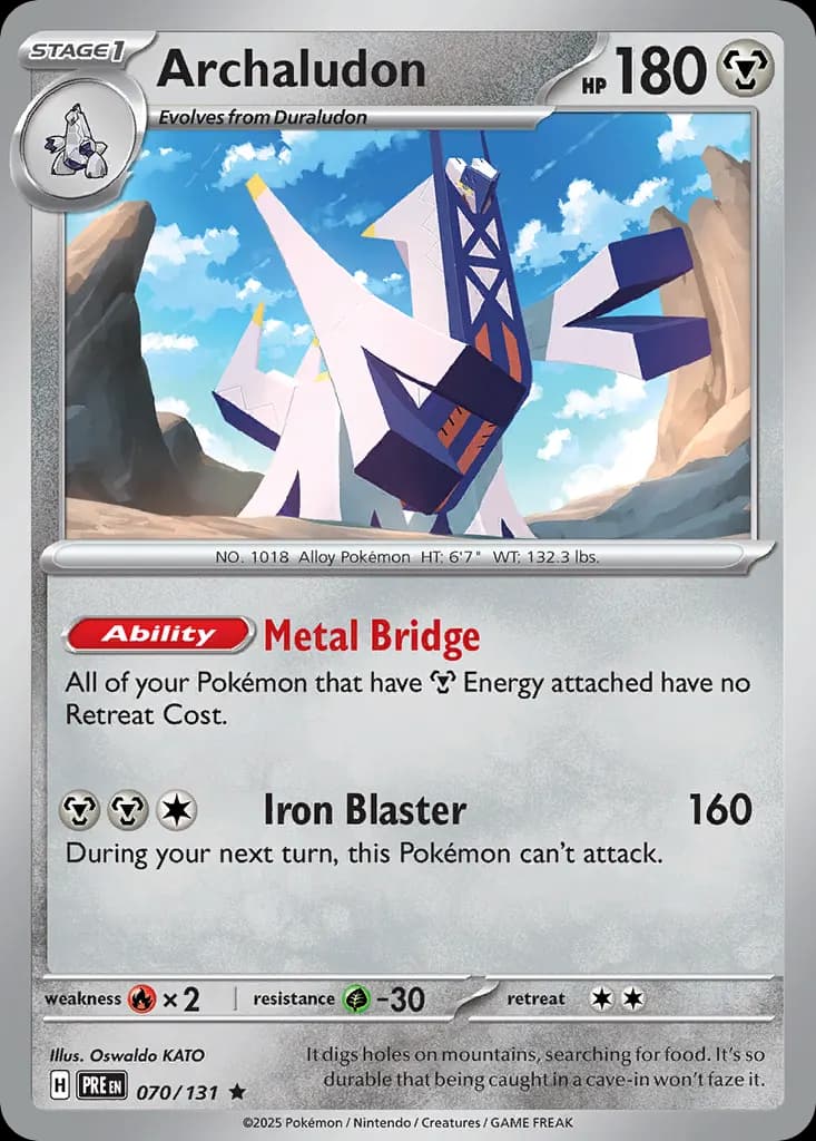 Archaludon — Prismatic Evolutions 70 Pokémon card