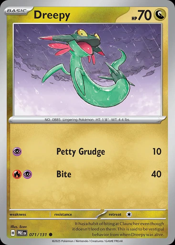 Dreepy — Prismatic Evolutions 71 Pokémon card