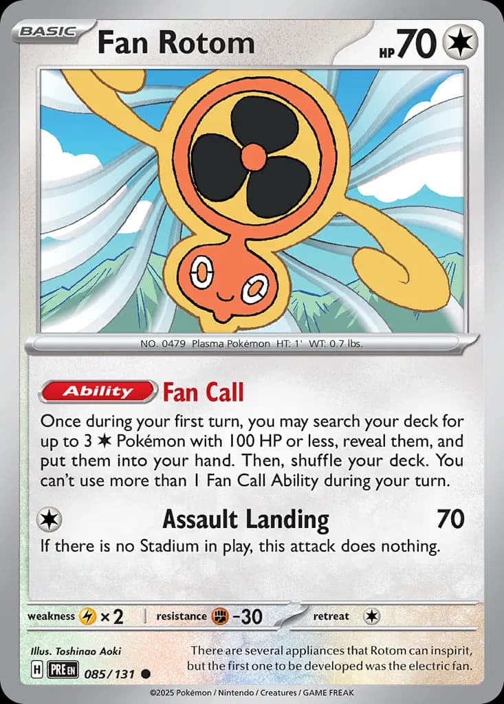 Fan Rotom — Prismatic Evolutions 85 Pokémon card