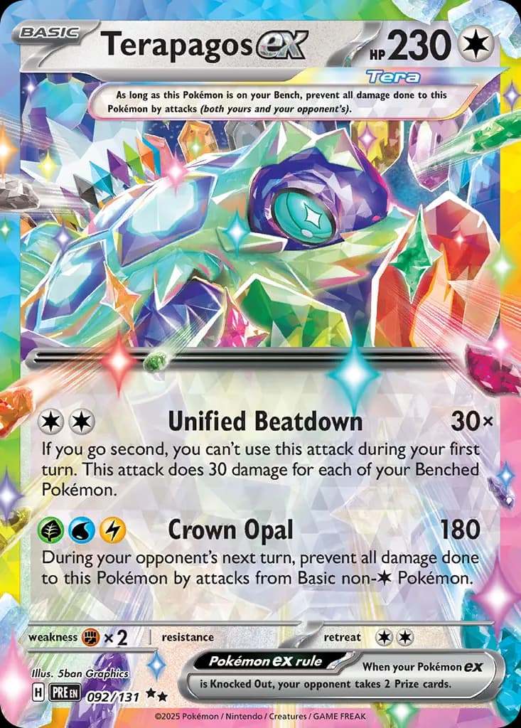 Terapagos ex — Prismatic Evolutions 92 Pokémon card