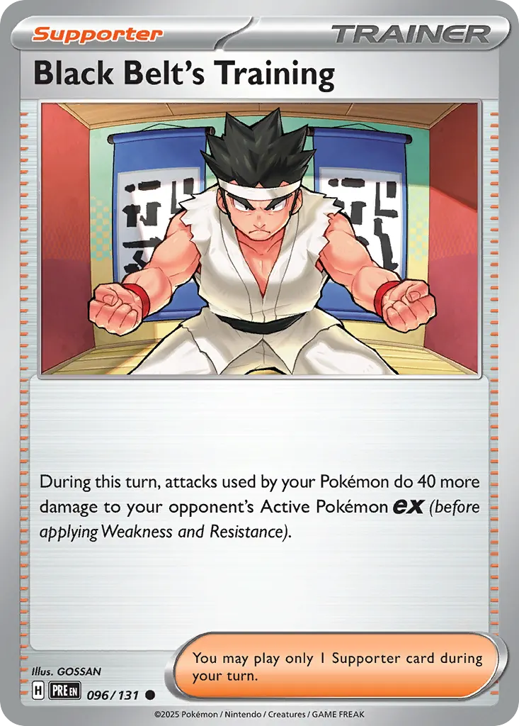 Black Belt's Training — Prismatic Evolutions 96 Pokémon card