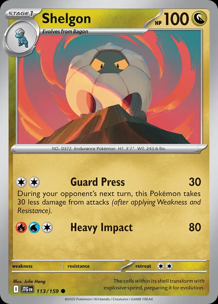 Shelgon — Journey Together 113 Pokémon card