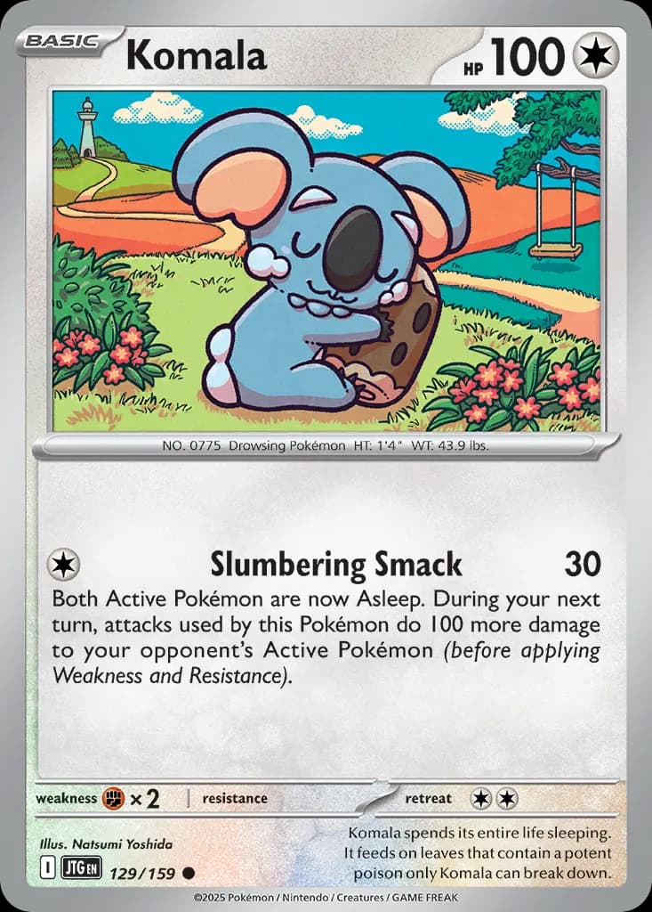 Komala — Journey Together 129 Pokémon card