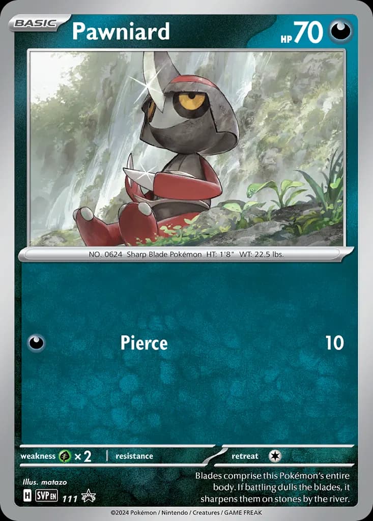 Pawniard — Scarlet & Violet Black Star Promos 111 Pokémon card