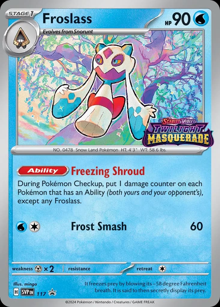 Froslass — Scarlet & Violet Black Star Promos 117 Pokémon card