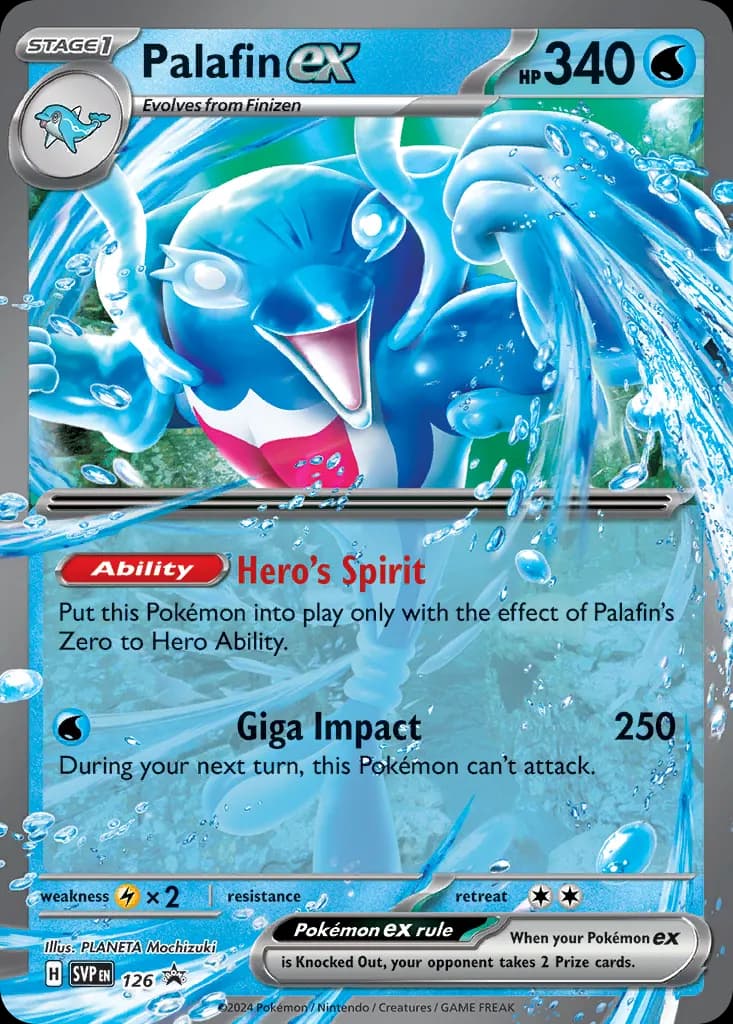 Palafin ex — Scarlet & Violet Black Star Promos 126 Pokémon card