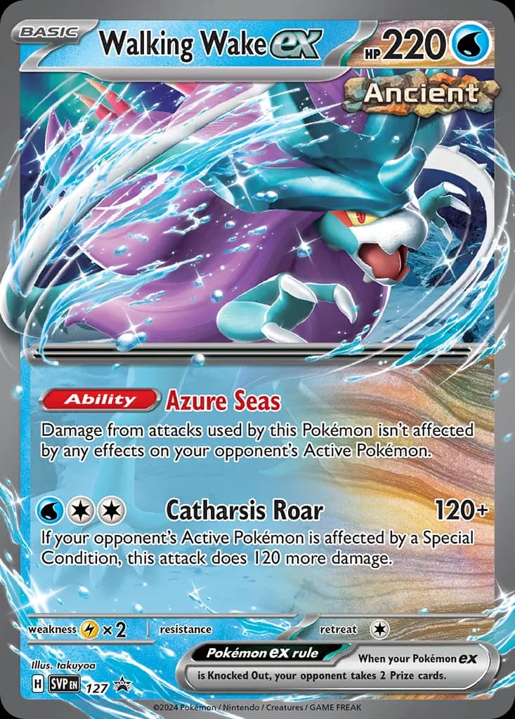Walking Wake ex — Scarlet & Violet Black Star Promos 127 Pokémon card