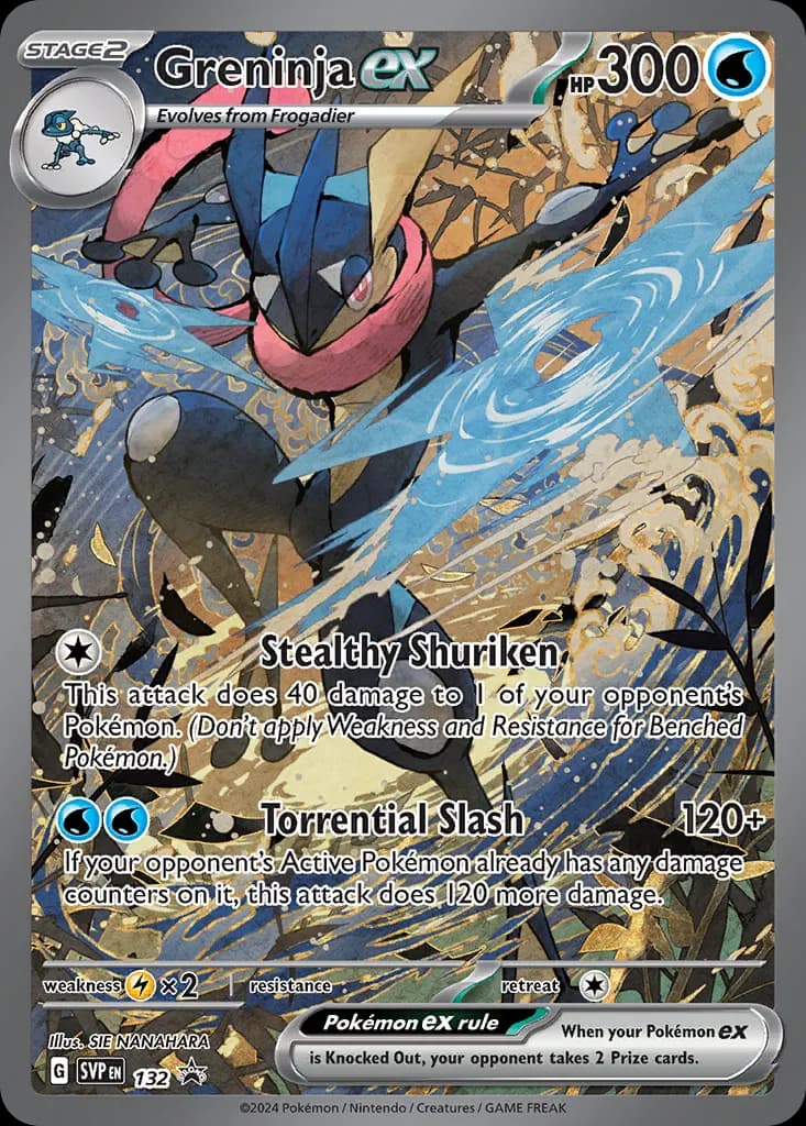 Greninja ex — Scarlet & Violet Black Star Promos 132 Pokémon card