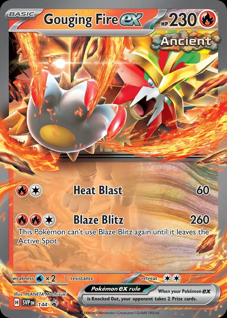 Gouging Fire ex — Scarlet & Violet Black Star Promos 144 Pokémon card