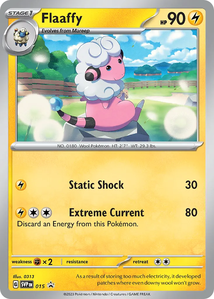 Flaaffy — Scarlet & Violet Black Star Promos 15 Pokémon card