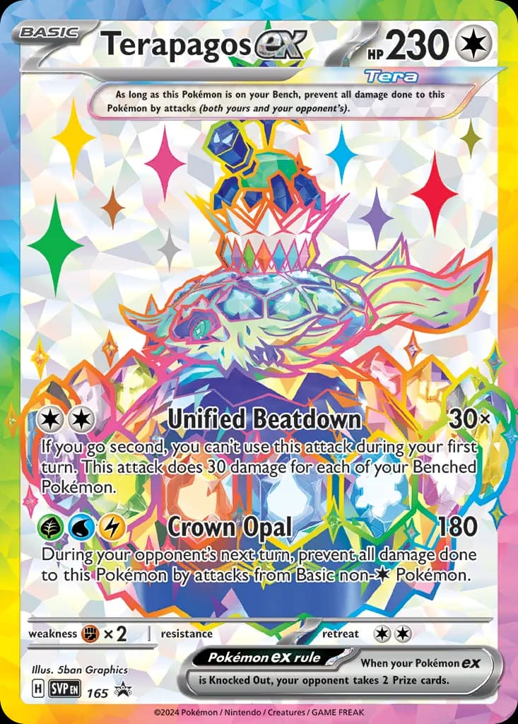 Terapagos ex — Scarlet & Violet Black Star Promos 165 Pokémon card