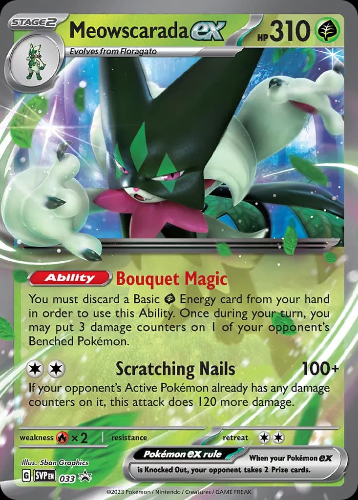 Meowscarada ex — Scarlet & Violet Black Star Promos 33 Pokémon card