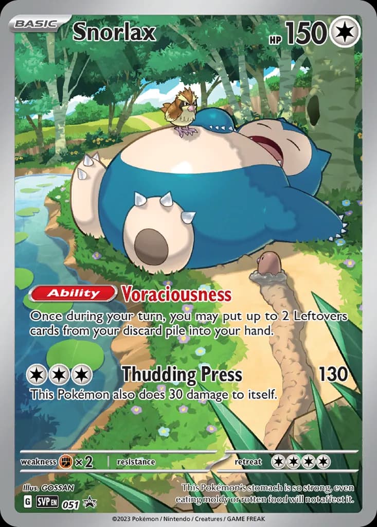 Snorlax — Scarlet & Violet Black Star Promos 51 Pokémon card