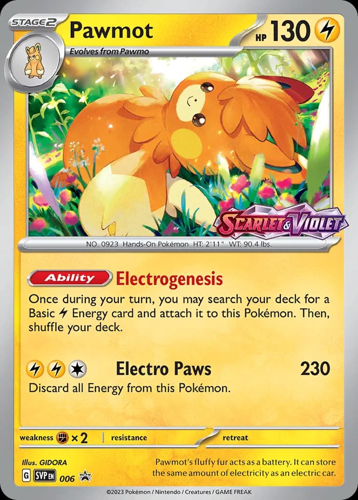 Pawmot — Scarlet & Violet Black Star Promos 6 Pokémon card