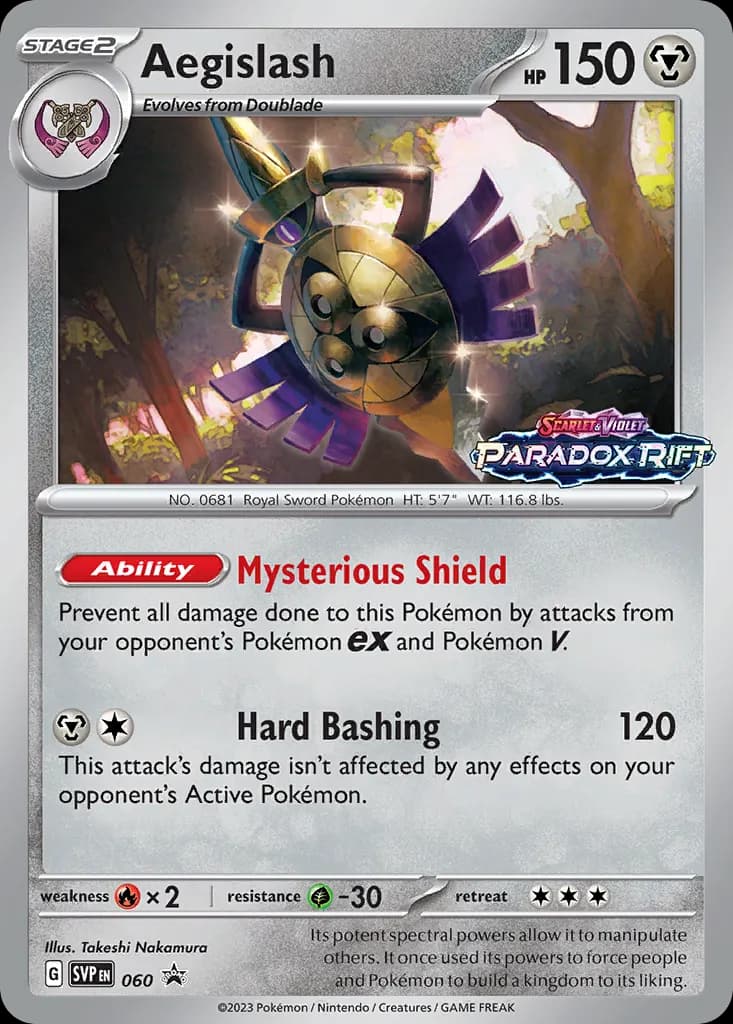 Aegislash — Scarlet & Violet Black Star Promos 60 Pokémon card