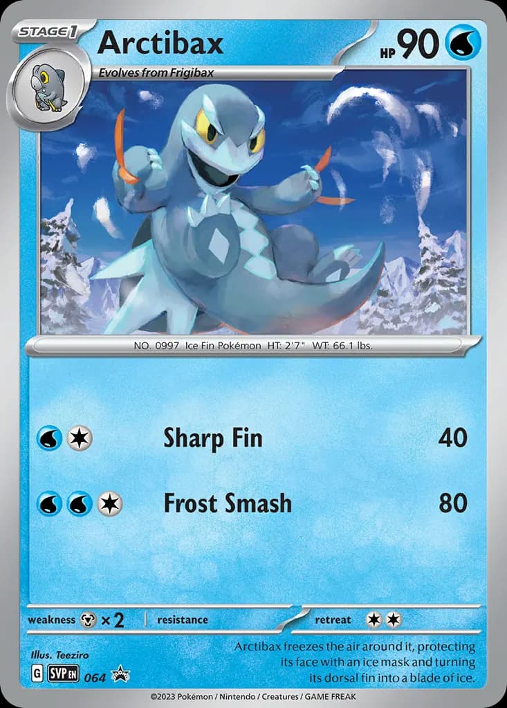 Arctibax — Scarlet & Violet Black Star Promos 64 Pokémon card