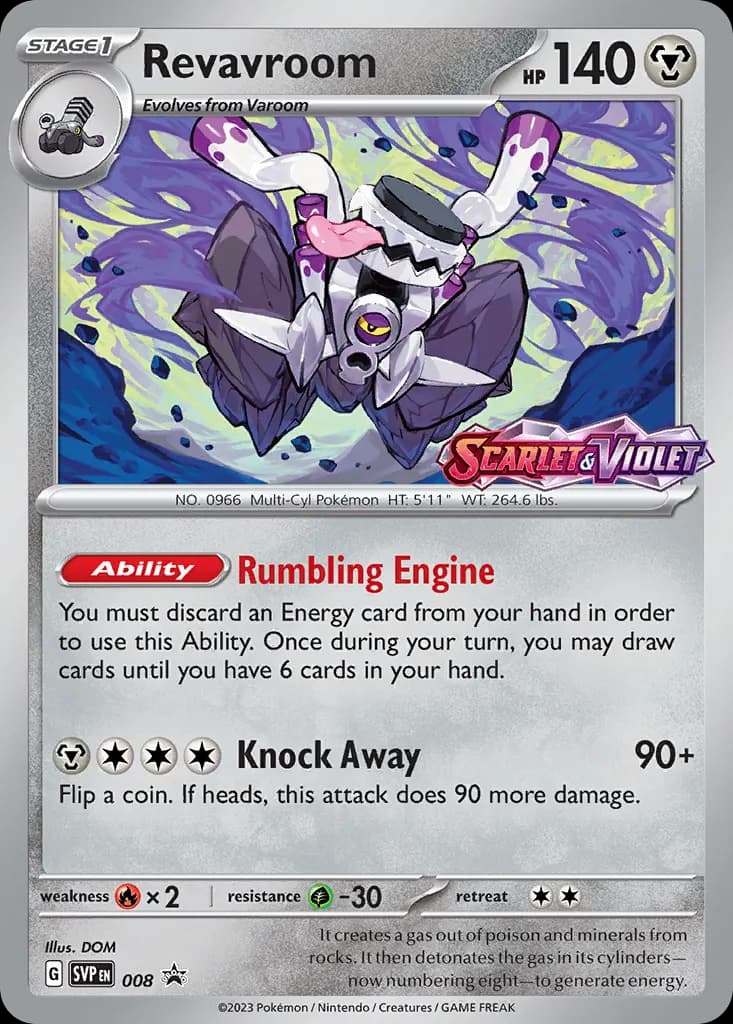 Revavroom — Scarlet & Violet Black Star Promos 8 Pokémon card