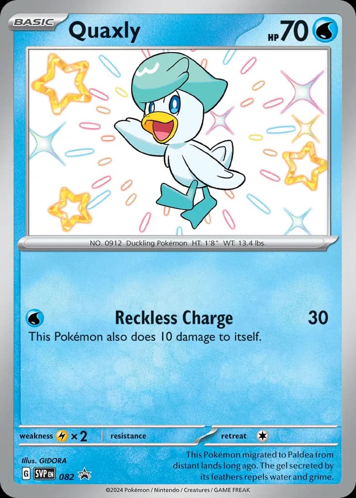 Quaxly — Scarlet & Violet Black Star Promos 82 Pokémon card